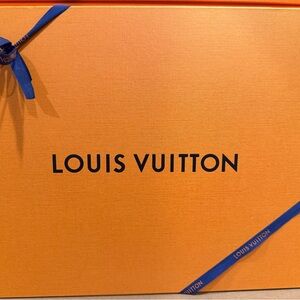 Louis Vuitton Vibrant Orange Box with Blue Accents